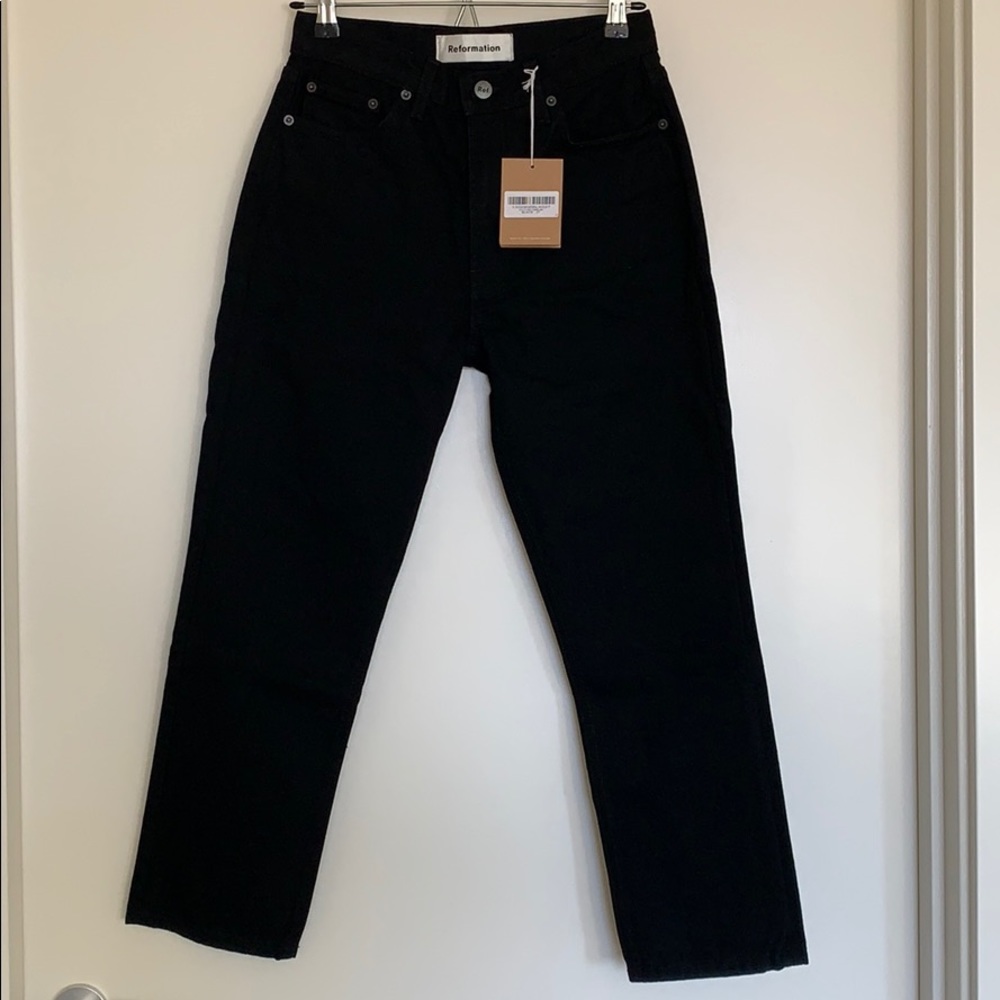 Reformation Julia Crop High Cigarette Jean…